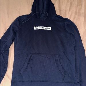 Men’s navy Abercrombie logo sweatshirt new without tags